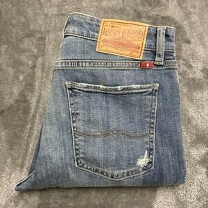 Lucky Brand Jeans Womens Sz.4/27 Blue Sienna Slim Boyfriend Stretch Denim Pants